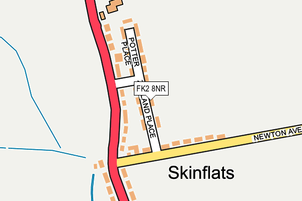 FK2 8NR map - OS OpenMap – Local (Ordnance Survey)