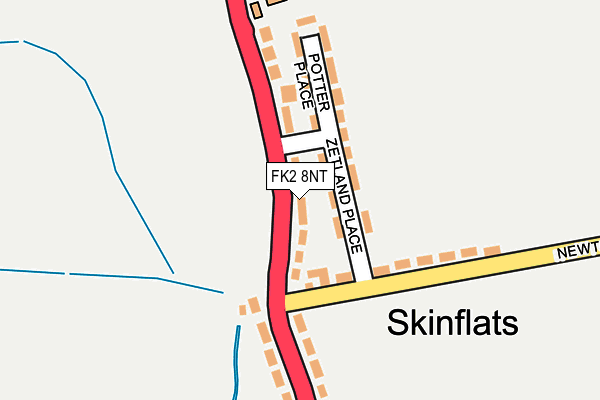 FK2 8NT map - OS OpenMap – Local (Ordnance Survey)