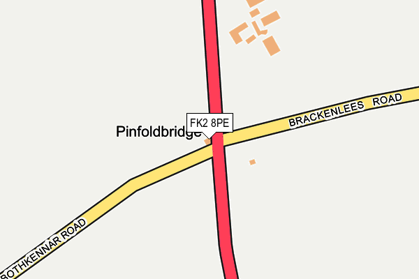 FK2 8PE map - OS OpenMap – Local (Ordnance Survey)