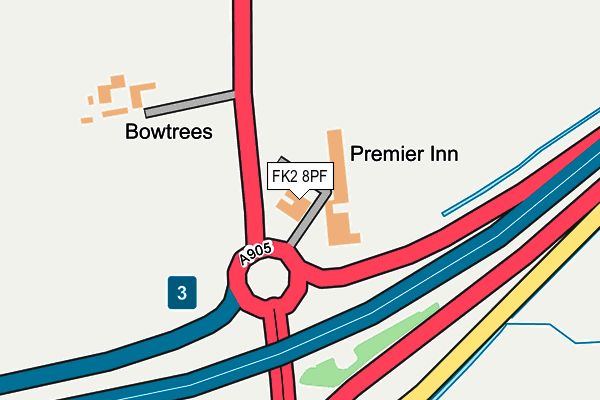 FK2 8PF map - OS OpenMap – Local (Ordnance Survey)