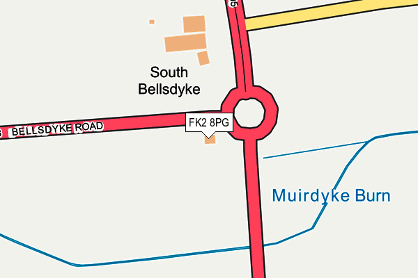 FK2 8PG map - OS OpenMap – Local (Ordnance Survey)