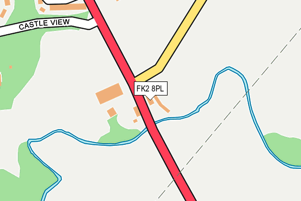 FK2 8PL map - OS OpenMap – Local (Ordnance Survey)