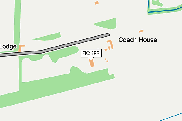 FK2 8PR map - OS OpenMap – Local (Ordnance Survey)