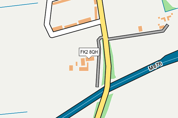 FK2 8QH map - OS OpenMap – Local (Ordnance Survey)