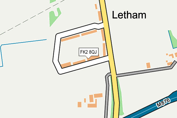 FK2 8QJ map - OS OpenMap – Local (Ordnance Survey)