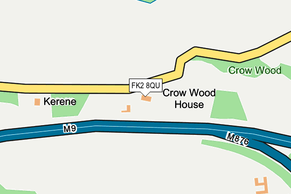 FK2 8QU map - OS OpenMap – Local (Ordnance Survey)