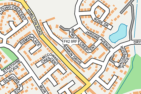 FK2 8RF map - OS OpenMap – Local (Ordnance Survey)