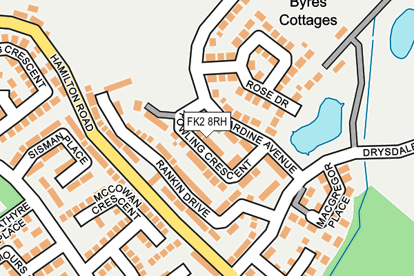 FK2 8RH map - OS OpenMap – Local (Ordnance Survey)