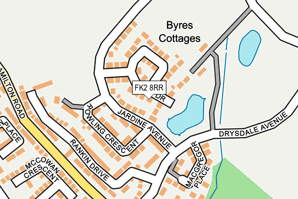 FK2 8RR map - OS OpenMap – Local (Ordnance Survey)