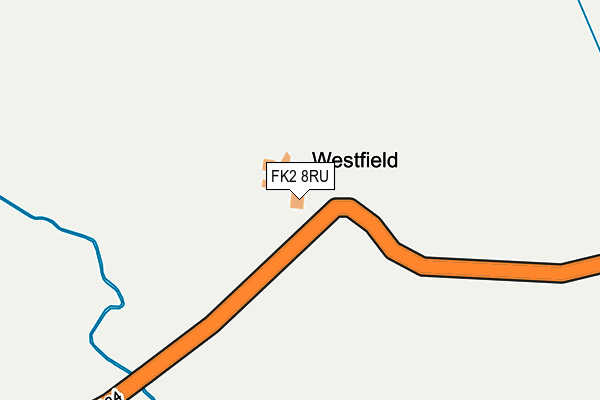 FK2 8RU map - OS OpenMap – Local (Ordnance Survey)