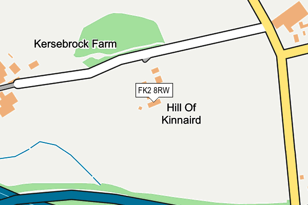 FK2 8RW map - OS OpenMap – Local (Ordnance Survey)