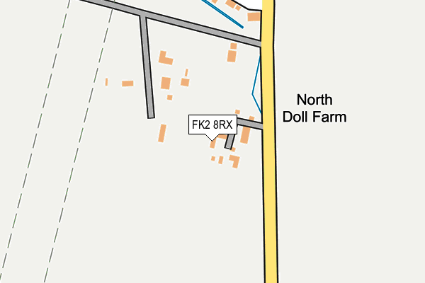 FK2 8RX map - OS OpenMap – Local (Ordnance Survey)