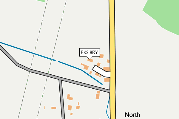 FK2 8RY map - OS OpenMap – Local (Ordnance Survey)