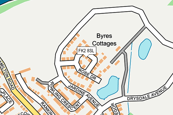 FK2 8SL map - OS OpenMap – Local (Ordnance Survey)