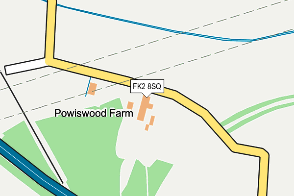 FK2 8SQ map - OS OpenMap – Local (Ordnance Survey)