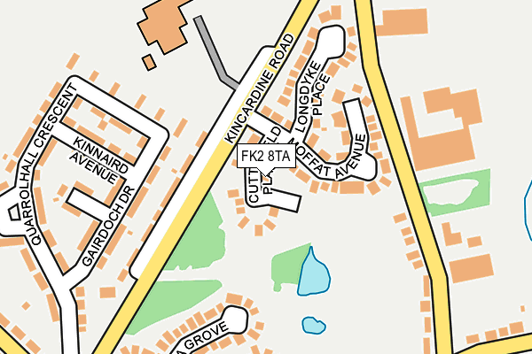 FK2 8TA map - OS OpenMap – Local (Ordnance Survey)