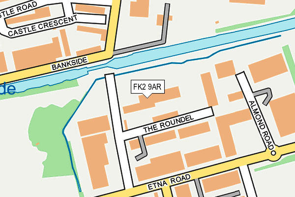 FK2 9AR map - OS OpenMap – Local (Ordnance Survey)