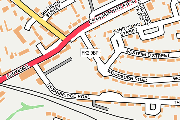 FK2 9BP map - OS OpenMap – Local (Ordnance Survey)