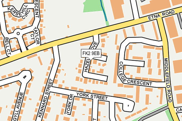 FK2 9EB map - OS OpenMap – Local (Ordnance Survey)