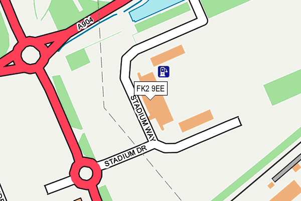 FK2 9EE map - OS OpenMap – Local (Ordnance Survey)