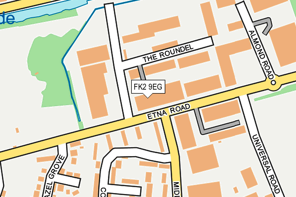 FK2 9EG map - OS OpenMap – Local (Ordnance Survey)