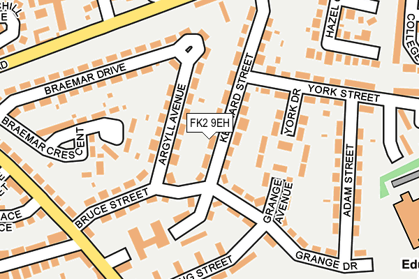 FK2 9EH map - OS OpenMap – Local (Ordnance Survey)