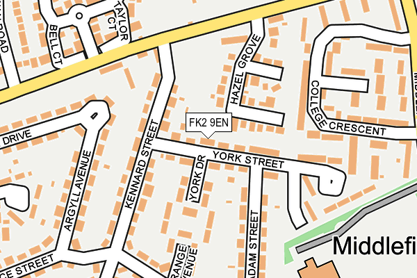 FK2 9EN map - OS OpenMap – Local (Ordnance Survey)