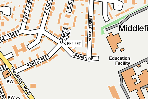 FK2 9ET map - OS OpenMap – Local (Ordnance Survey)