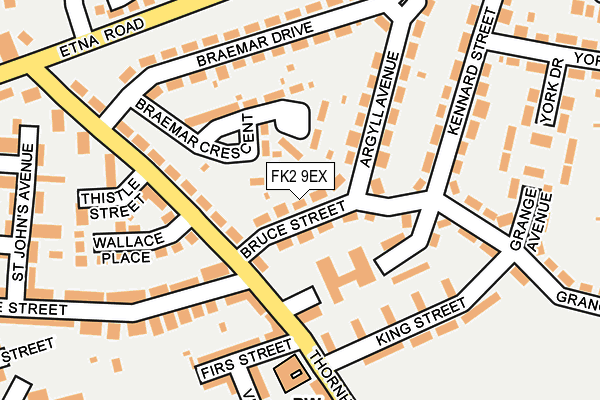 FK2 9EX map - OS OpenMap – Local (Ordnance Survey)