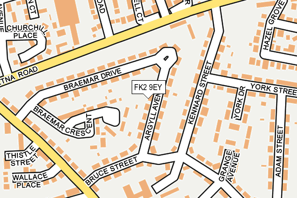 FK2 9EY map - OS OpenMap – Local (Ordnance Survey)
