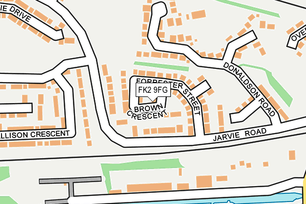 FK2 9FG map - OS OpenMap – Local (Ordnance Survey)