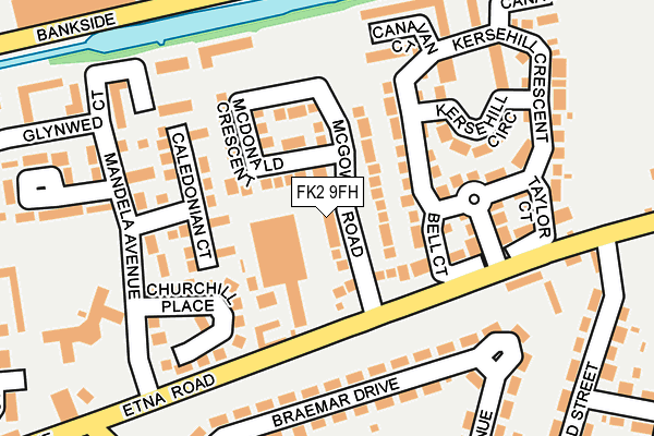 FK2 9FH map - OS OpenMap – Local (Ordnance Survey)