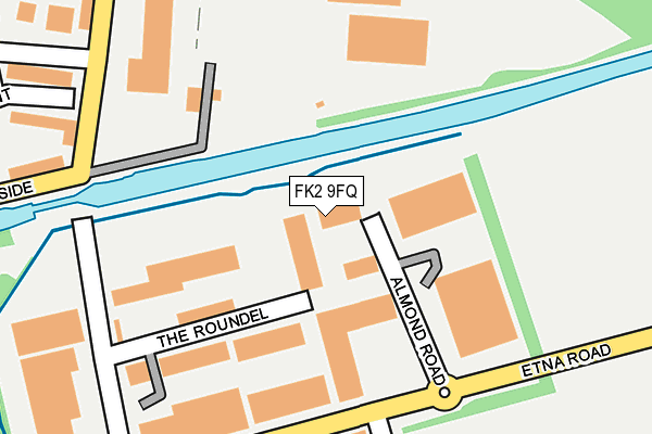 FK2 9FQ map - OS OpenMap – Local (Ordnance Survey)