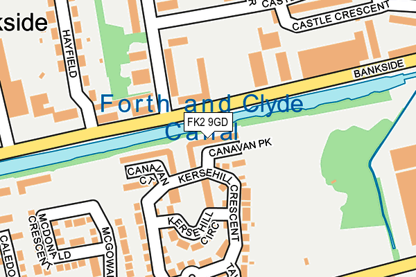 FK2 9GD map - OS OpenMap – Local (Ordnance Survey)