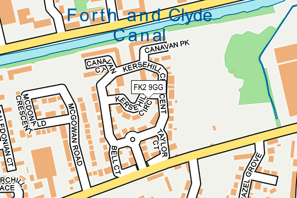 FK2 9GG map - OS OpenMap – Local (Ordnance Survey)