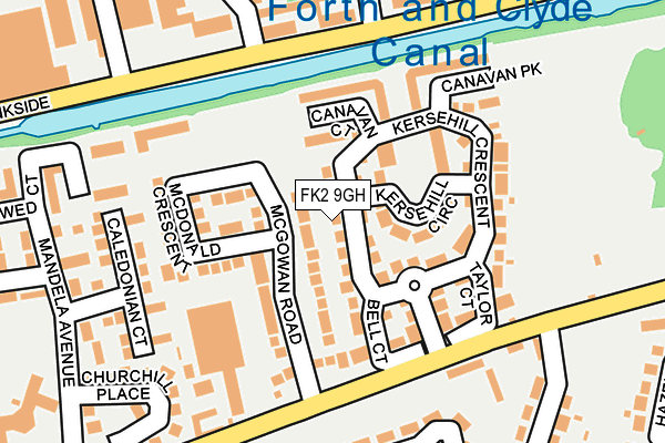 FK2 9GH map - OS OpenMap – Local (Ordnance Survey)