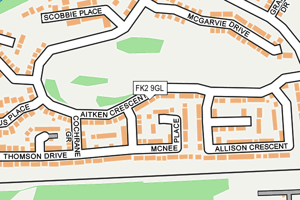 FK2 9GL map - OS OpenMap – Local (Ordnance Survey)