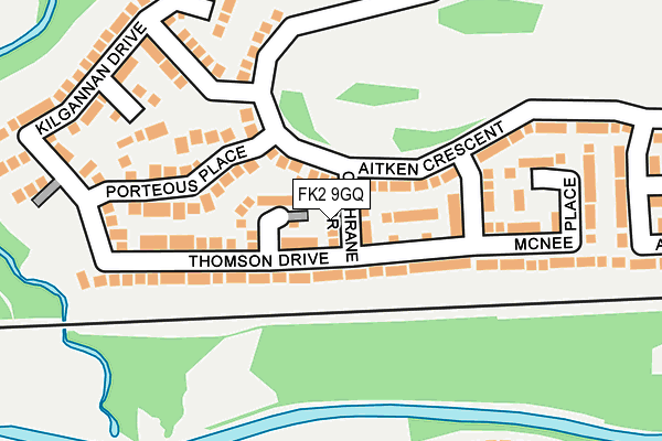 FK2 9GQ map - OS OpenMap – Local (Ordnance Survey)