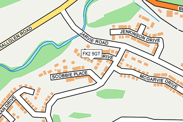 FK2 9GT map - OS OpenMap – Local (Ordnance Survey)