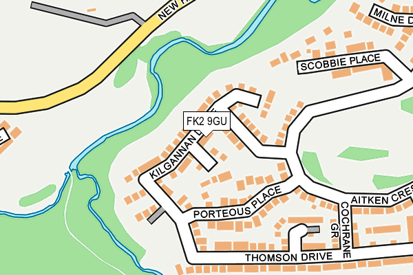 FK2 9GU map - OS OpenMap – Local (Ordnance Survey)