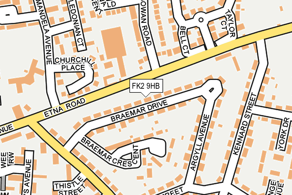FK2 9HB map - OS OpenMap – Local (Ordnance Survey)