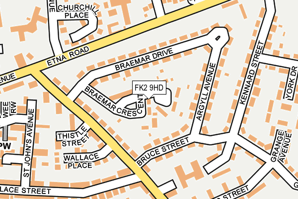 FK2 9HD map - OS OpenMap – Local (Ordnance Survey)