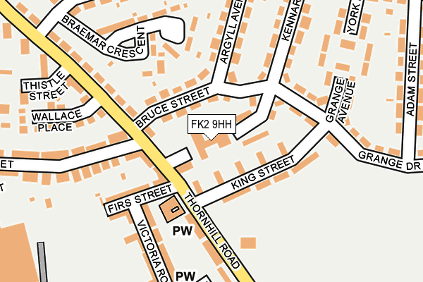 FK2 9HH map - OS OpenMap – Local (Ordnance Survey)