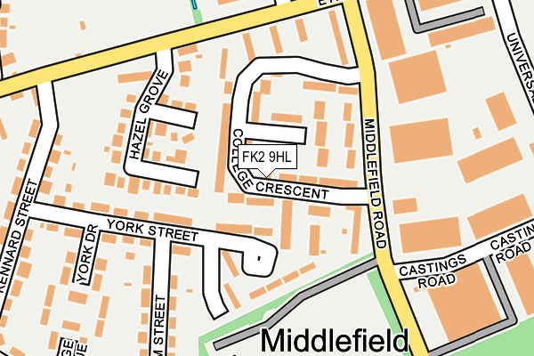 FK2 9HL map - OS OpenMap – Local (Ordnance Survey)