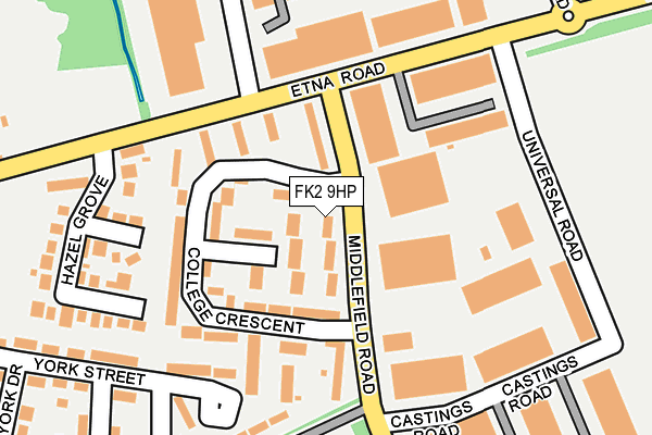 FK2 9HP map - OS OpenMap – Local (Ordnance Survey)