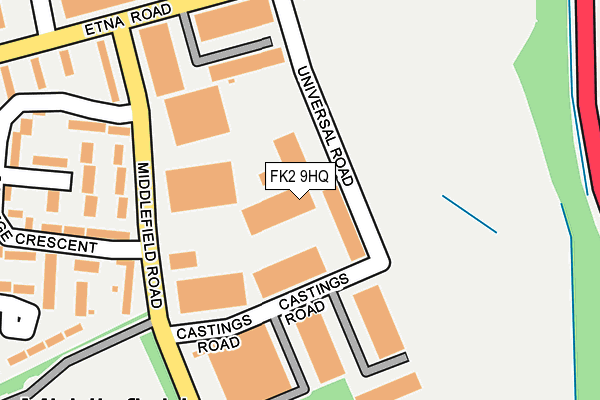 FK2 9HQ map - OS OpenMap – Local (Ordnance Survey)