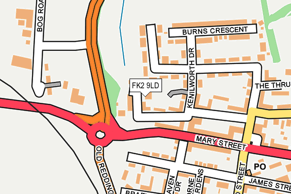 FK2 9LD map - OS OpenMap – Local (Ordnance Survey)
