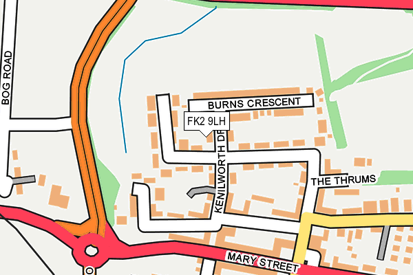 FK2 9LH map - OS OpenMap – Local (Ordnance Survey)