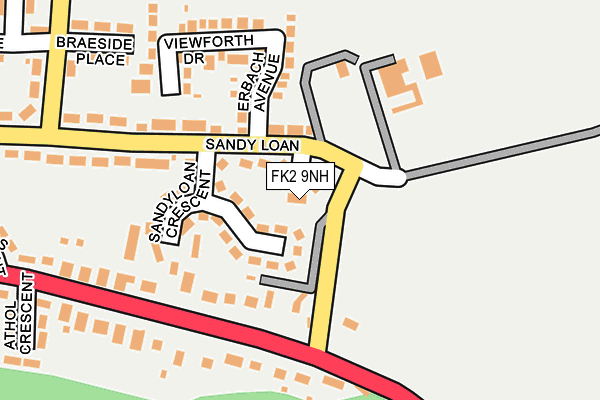 FK2 9NH map - OS OpenMap – Local (Ordnance Survey)