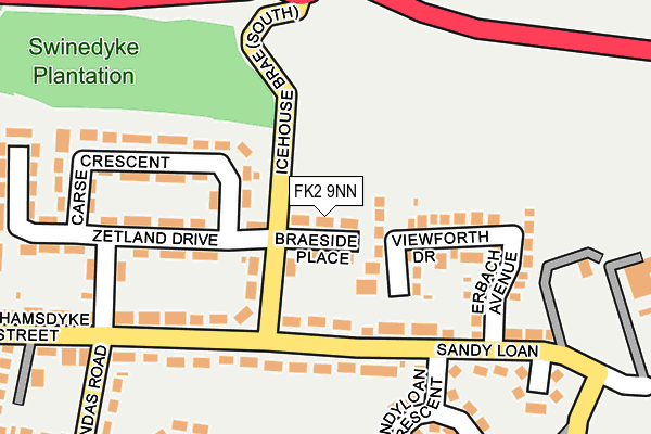 FK2 9NN map - OS OpenMap – Local (Ordnance Survey)